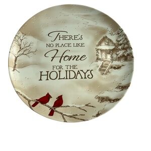 Carson Home Accents Ceamic Plate "There's no place like home" 10.5" dia Used